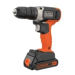 Black & Decker BCD702C1 20V MAX Brushed Lithium-Ion 3/8 In. Cordless Drill Driver Kit (1.5 Ah) -Black & Decker Sales Shop bdknbcd702c1