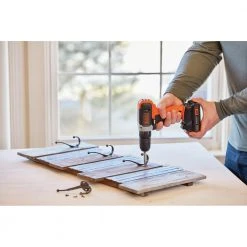 Black & Decker BCD702C1 20V MAX Brushed Lithium-Ion 3/8 In. Cordless Drill Driver Kit (1.5 Ah) -Black & Decker Sales Shop bdknbcd702c1 d