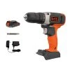 Black & Decker BCD702C1 20V MAX Brushed Lithium-Ion 3/8 In. Cordless Drill Driver Kit (1.5 Ah) -Black & Decker Sales Shop bdknbcd702c1 l