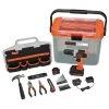 Black & Decker BCKSB29C1 20V MAX Lithium-Ion Cordless Drill With 28-Piece Home Project Kit In Translucent Tool Box (1.5 Ah) -Black & Decker Sales Shop bdknbcksb29c1
