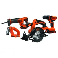 Black & Decker Sales Shop 31 Black & Decker BD4KITCDCRL 20V MAX 1.5 Ah Cordless Lithium-Ion 4-Tool Combo Kit