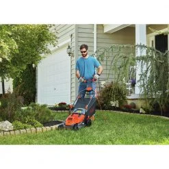 Black & Decker BEMW472ES 120V 10 Amp Brushed 15 In. Corded Lawn Mower With Pivot Control Handle -Black & Decker Sales Shop bdknbemw472es d