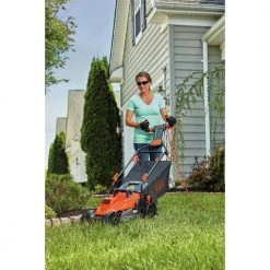 Black & Decker BEMW472ES 120V 10 Amp Brushed 15 In. Corded Lawn Mower With Pivot Control Handle -Black & Decker Sales Shop bdknbemw472es f