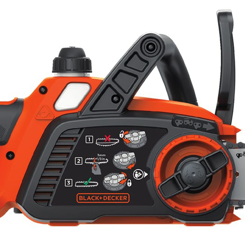 Black & Decker LCS1020 20V MAX 2.0 Ah Li-Ion 10 In. Chainsaw 7 Black & Decker LCS1020 20V MAX 2.0 Ah Li-Ion 10 In. Chainsaw - Image 5