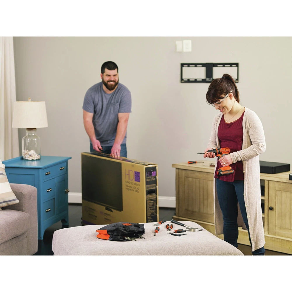 Black & Decker LDX120PK 20V MAX Lithium-Ion 3/8 In. Cordless Drill Driver Kit With 68-Piece Project Set (3 Ah) 8 Black & Decker LDX120PK 20V MAX Lithium-Ion 3/8 In. Cordless Drill Driver Kit With 68-Piece Project Set (3 Ah) - Image 6