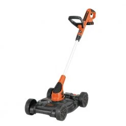 Black & Decker MTC220 20V MAX Lithium-Ion 3-in-1 Cordless Trimmer/Edger And Mower Kit With 2 Batteries (2 Ah)