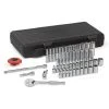 GearWrench 80300 51-Piece 6-Point SAE/Metric 1/4 In. Drive Socket Set -Black & Decker Sales Shop kdtn80300