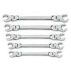 GearWrench 81910 5 Pc. Flex Flare Nut Wrench Set - SAE -Black & Decker Sales Shop kdtn81910