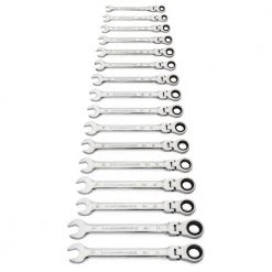 GearWrench 86728 16-Piece 90-Tooth 12 Point Metric Flex Head Combination Ratcheting Wrench Set 8 GearWrench 86728 16-Piece 90-Tooth 12 Point Metric Flex Head Combination Ratcheting Wrench Set -Black & Decker Sales Shop kdtn86728 b