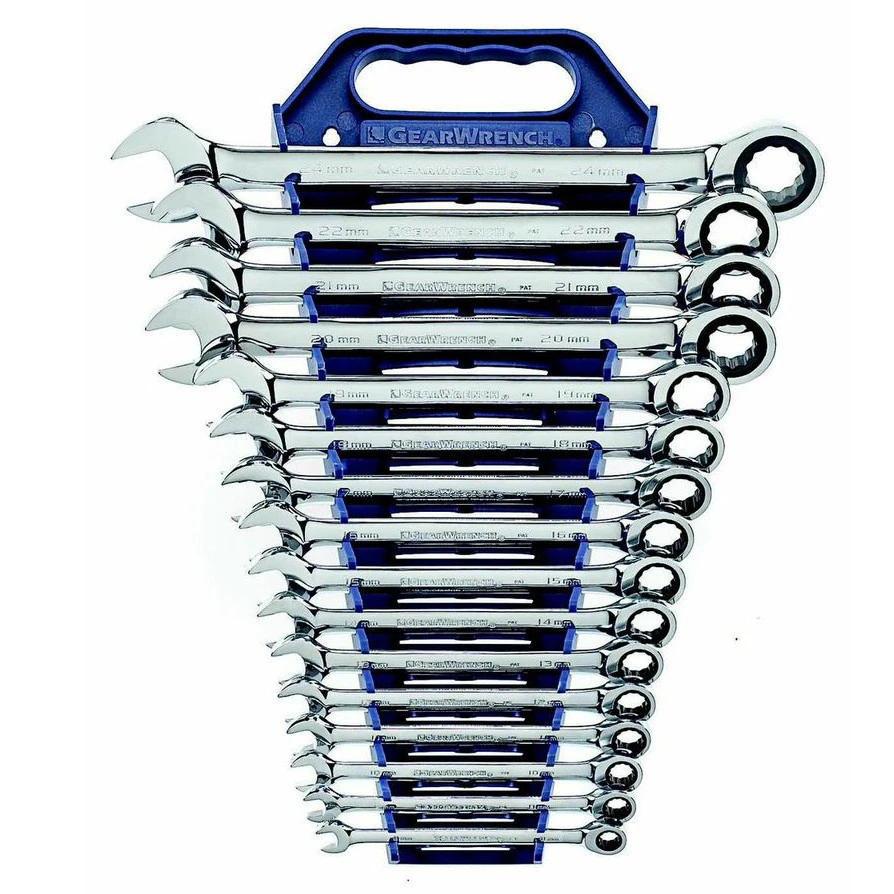 GearWrench 9416 16-Piece 12-Point Metric Combo Ratcheting Wrench Set 4 GearWrench 9416 16-Piece 12-Point Metric Combo Ratcheting Wrench Set - Image 2