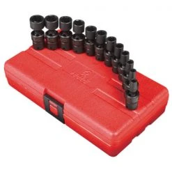 Sunex 1814 12-Piece 1/4 In. Drive Metric Universal Impact Socket Set