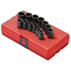 Sunex 3675 13-Piece 3/8 In. Drive 12-Point Metric Impact Socket Set