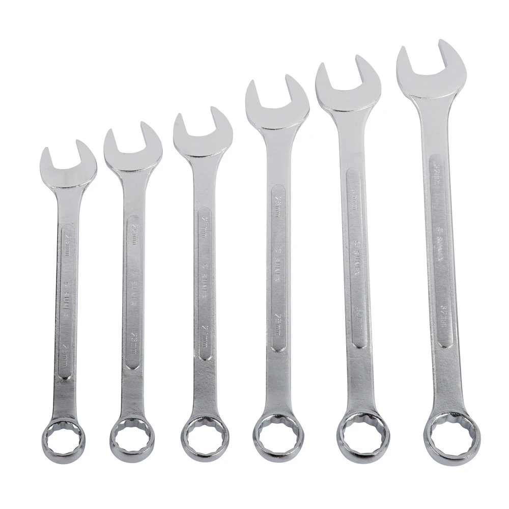 Sunex 9606M 6-Piece Metric Raised Panel Combination Wrench Set 4 Sunex 9606M 6-Piece Metric Raised Panel Combination Wrench Set - Image 2