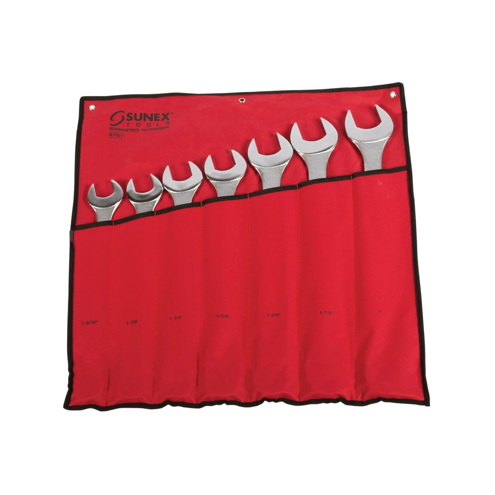 Sunex 9707A 7-Piece SAE Raised Panel Jumbo Combination Wrench Set 5 Sunex 9707A 7-Piece SAE Raised Panel Jumbo Combination Wrench Set - Image 3