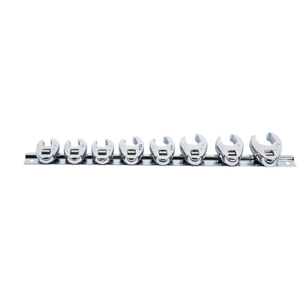 Sunex 9708 8-Piece 3/8 In. Drive SAE Fully Polished Flare Nut Crowfoot Wrench Set 5 Sunex 9708 8-Piece 3/8 In. Drive SAE Fully Polished Flare Nut Crowfoot Wrench Set - Image 3