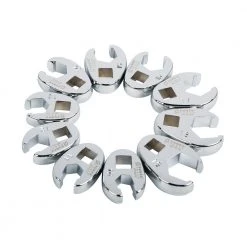 Sunex 9710M 10-Piece 3/8 In. Drive Metric Flare Nut Crowfoot Wrench Set