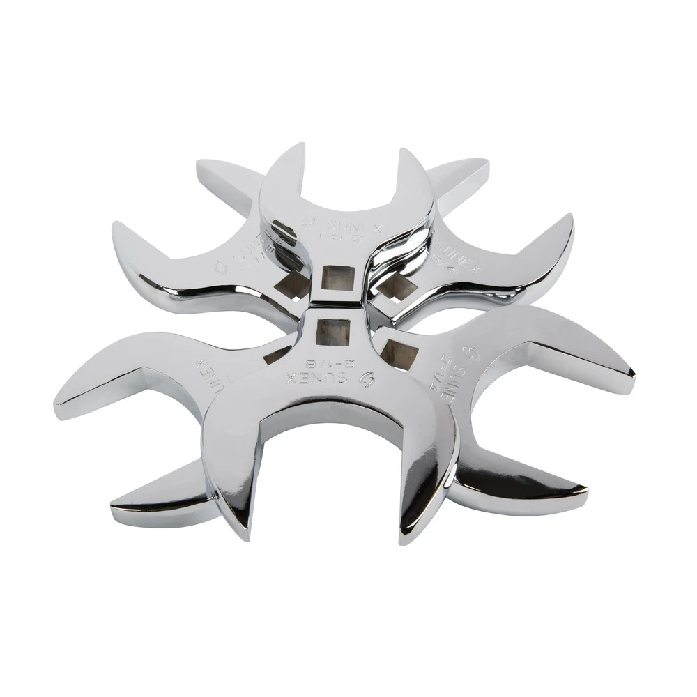 Sunex 9722 6-Piece 1/2 In. Drive SAE Jumbo Straight Crowfoot Wrench Set 4 Sunex 9722 6-Piece 1/2 In. Drive SAE Jumbo Straight Crowfoot Wrench Set - Image 2