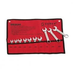 Sunex 9930M 10-Piece Metric Stubby Combination Wrench Set -Black & Decker Sales Shop snxn9930m c